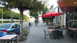 Sidewalk Dining In Culver City, CA, US