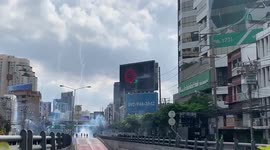 Thai police fire tear gas at pro-democracy protesters in Bangkok