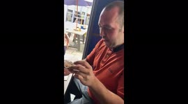 UK man has trouble trying to eat an oyster
