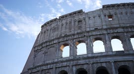 Details of the Colosseum of Rome in Italy, one of the most important monuments of the world.