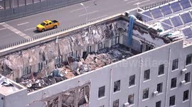 Office building roof collapses, killing 4 in northern China