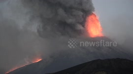 Spectacular Etna eruption causes roar heard for miles overnight