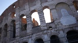Details from the Roman Colosseum taken in Summer 2021, Italy.