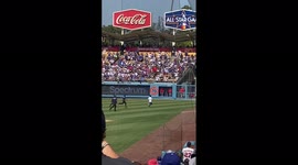 Viral clip shows ball girl tackling fan who ran on field at Dodger Stadium