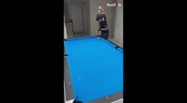 'Pool Champion Nails a Variety of Awe-Striking Snooker Trick Shots '