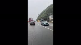 Japan: Low Pressure System Lupit Hits Northern Japan, Bringing Rainfalls And Wind