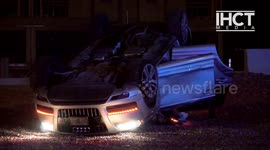Rollover Accident near St. Rose Parkway Exit towards 1-15 North in Las Vegas
