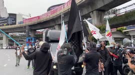 Protesters clash with police in Bangkok, Thailand
