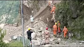 Landslide in northern India kills 2 and more than 40 missing