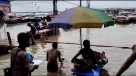 River Ganga crosses danger mark in Varanasi, India, while continuing to rise