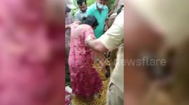 Firefighters rescue woman from 50-feet-deep well in southern India