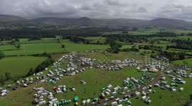 Video shows the vast number of caravans arriving in Appleby for the famous Gypsy fair