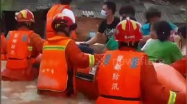 At least 4 killed after floods brought by rainstorm submerge city in central China