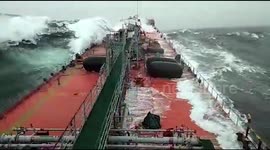 Ship's bridge RIPPED after being slammed by monster wave in the Baltic Sea