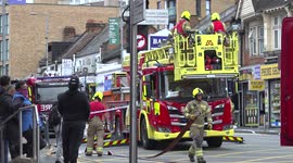 Firefighters on scene at restaurant fire on Wembley High Road
