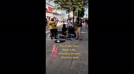 A lover's night out in Piccadilly gardens, Manchester, United Kingdom.
