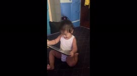 Loving your ipad so much.. LOL cuteness.
