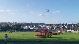 Helicopters hover over deadly scene that left 6 dead in Plymouth, England shooting