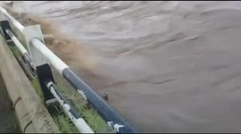 The water level in River Ganga in Buxar, India, has crossed the danger mark