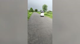 Students develop solar electric car in northern India