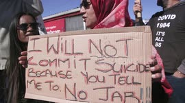 Anti-vaxxers hold Cape Town protest despite South Africa's Covid crisis