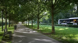 Beautiful Parc Tête d'Or in Lyon, FRANCE