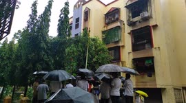 Indians in Mumbai mark 75th Independence Day with flag-raising despite heavy rain