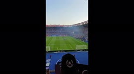 Messi is introduced to PSG fans at Parc des Princes and the crowd is already crazy about him