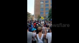 Demonstrators take to streets of Montreal, Canada to protest upcoming vaccine passport