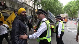 London police separate Khalistan and India counter-protestors after embassy confrontation