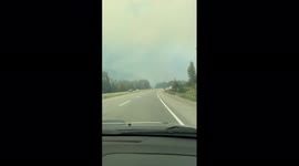 Canada: Highway 5 Between Hope And Merritt, British Columbia, Closed Due To Wildfire