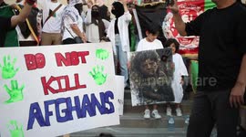 Dozens gather in Mississauga, Canada in solidarity with the people of Afghanistan