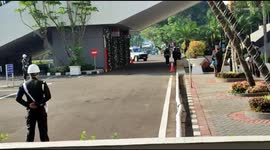 The Moment President Jokowi Arrives at the Nusantara Building at the 2021 MPR Annual Session in Jakarta, Indonesia