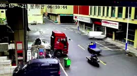 Minibus smashes through shop into wall after motorist presses accelerator by mistake