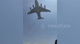 Taliban takeover, 1 year on: Moment stowaway falls from US plane