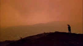 Canada: White Rock Lake Wildfire Turns Sky Of Vernon Into Dark Orange