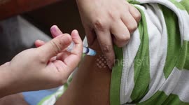 The second dose Moderna Covid-19 Vaccine is being officially provided in Dhaka, Bangladesh