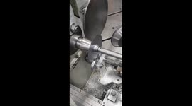 This metal spinning machine in action is incredibly satisfying to watch