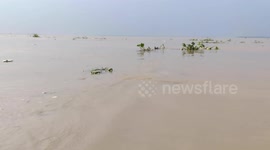Rural Patna, India is ravaged by flood