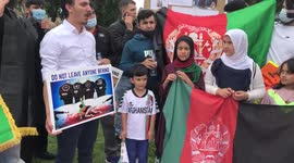 Afghan Protest Demanding Women’s Rights In London