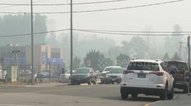 Vernon, Canada Air Quality and Visibility Very Poor Due to Wildfire Smoke
