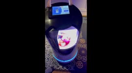 Robots serving food in hotels in China to control the pandamic.