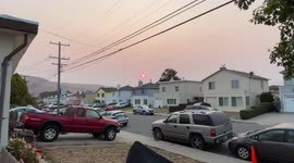 Wildfire haze looms over California's Bay Area