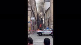France: Garbage truck catches fire in Montpellier