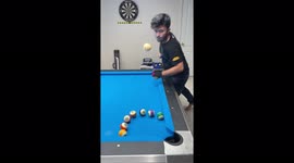 Social media users are 'cueing' up to watch this pool player's incredible trick shots