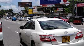 Long Queues At Petrol Stations In Colombo, Sri Lanka