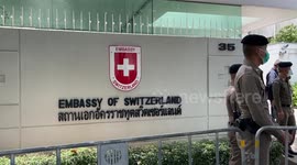 Thai agitators converge on Swiss embassy to submit letter criticising government