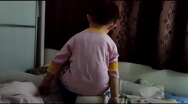 3-year-old builds his own