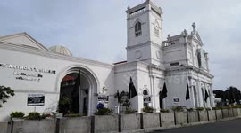 Sri Lanka's Catholic church in Colombo holds black flag protest against government's inaction on Easter Sunday bombings
