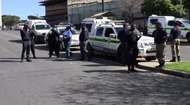 South African police observe anti-vaccers breaking lockdown regulations